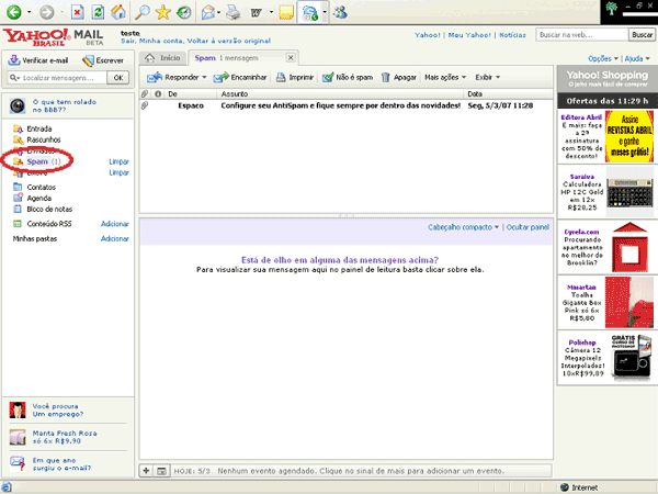 Como acessar minhas mensagens de e-mail pelo webmail do Yahoo